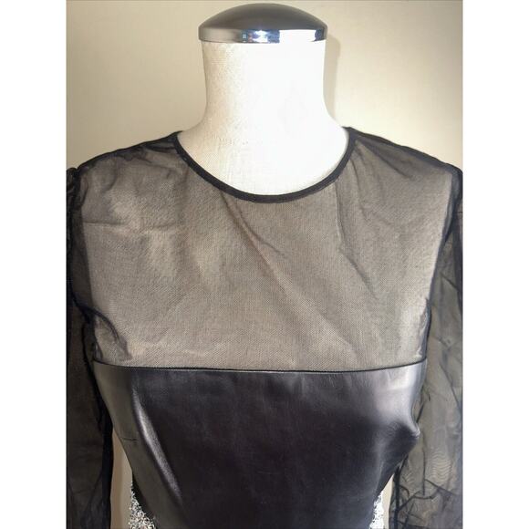 NWT WES GORDON Black Silk Lace Asymmetrical Hem CAMISOLE SLIP Dress Sz 8 $1094 - Picture 7 of 14